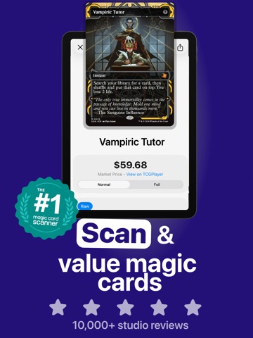 MagiSnap: MTG Card Scanner iPad screenshot