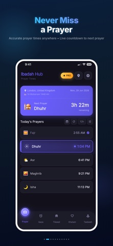 Ibadah Hub-Salah-PrayerTime iPhone screenshot