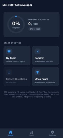 MB-500 F&O Apps Dev Prep Screenshot 1 of 5