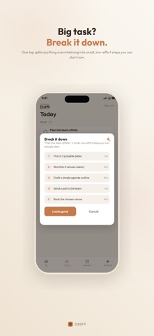 Drift — ADHD Task Manager Screenshot 1 of 6