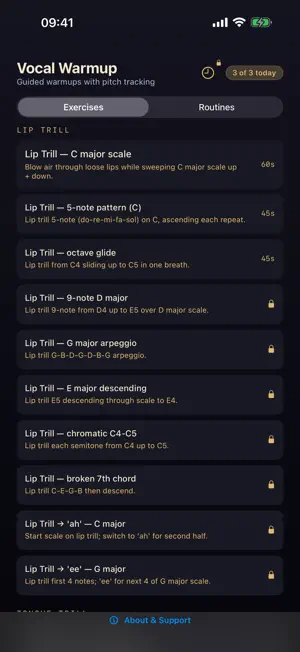 SUS4 Vocal Warmup: Singing screenshot 2