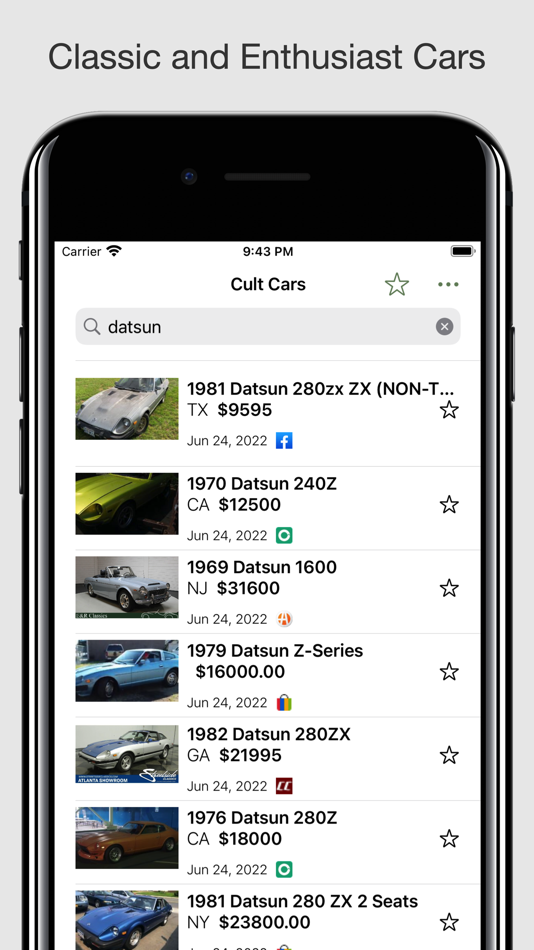 Cult Cars - Find Cars For Sale - 2024.1 - (iOS)