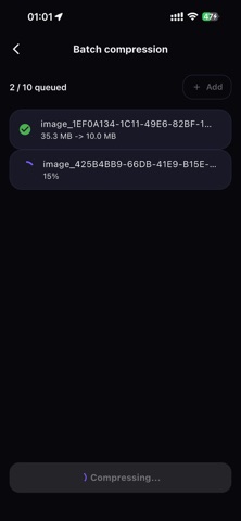 SmartShrink: Video Compressor iPhone screenshot