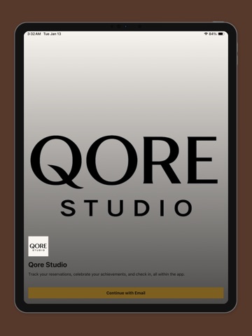 Qore Studio iPad screenshot