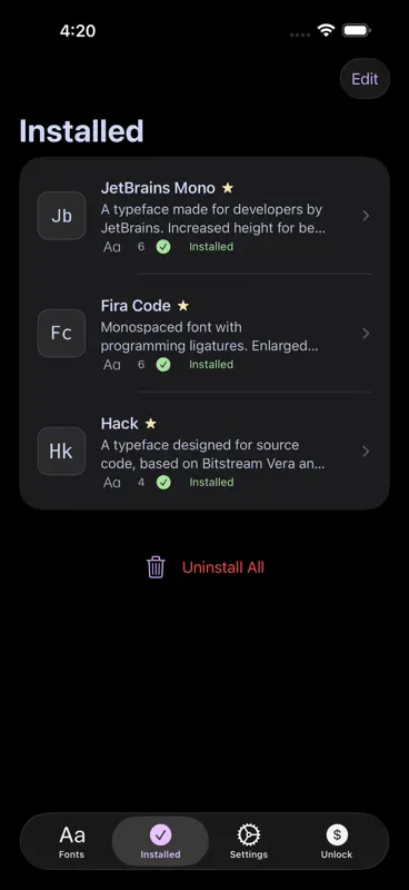 Nerd Font Installer screenshot 4 of 8