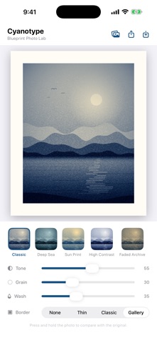 Cyanotype: Blueprint Photo Lab のスクリーンショット