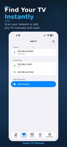 Smart TV Remote WiFi IP & Code Screenshot 8 of 9