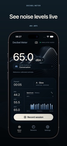 Decibel Meter: dB & Noise, capture d'écran 1