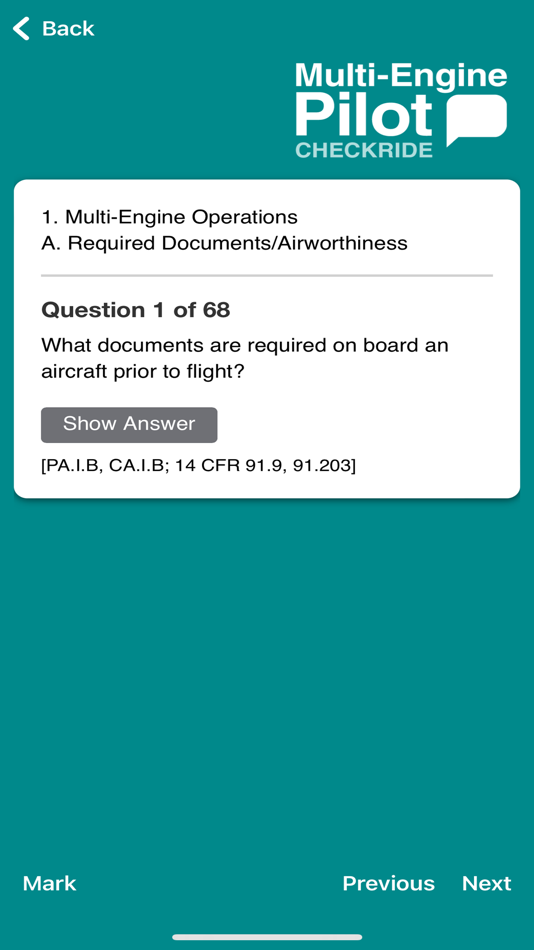 #3. Multi-Engine Pilot Checkride (iOS) Podle: ASA