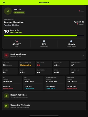 AthBoost iPad screenshot