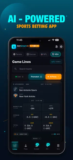 AI Sports Betting : BetSmartAI screenshot 1