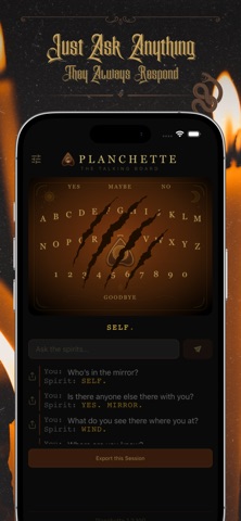 Planchette - The Talking Board iPhone screenshot