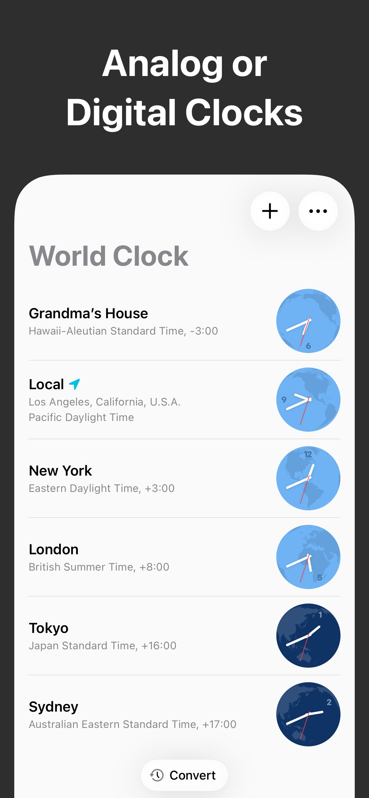 World Clock Time Zone Widgets screenshot 9