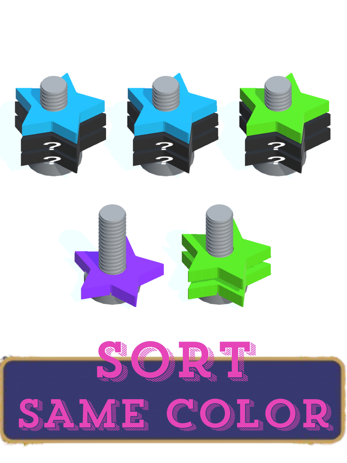 Shape Sort Nuts  Screws