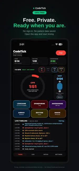 CodeTick iPhone screenshot 1
