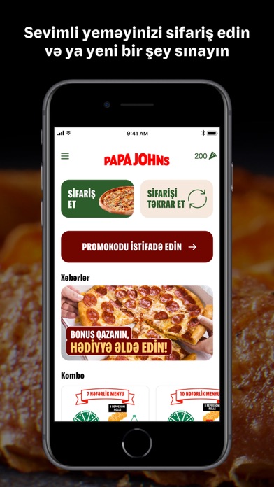 Papa Johns Azerbaijan Screenshot