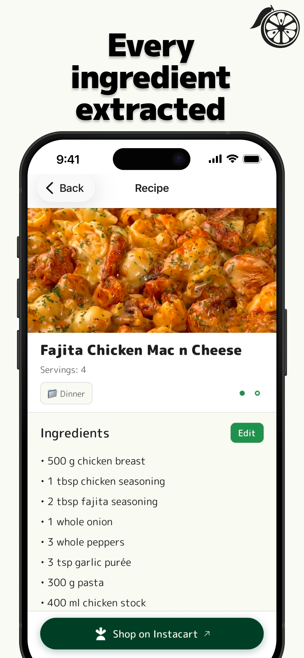 Yuzu: Recipes to Groceries