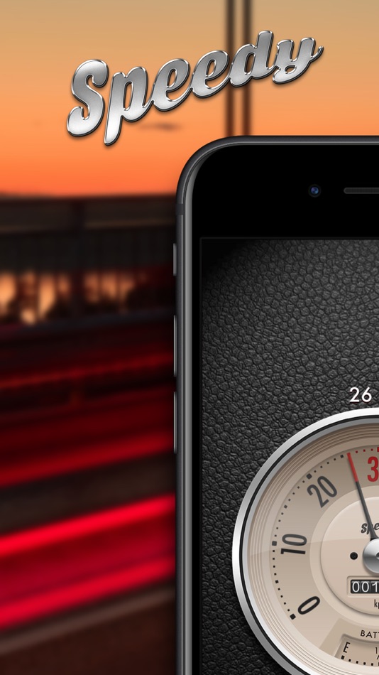 #1. Speedy - beautiful speedometer (iOS) 由: Yasin TURKOGLU