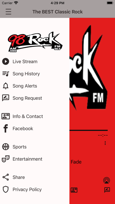 WFXY 98 Rock screenshot
