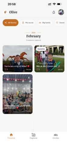 Olive - Preserve your memories screenshot