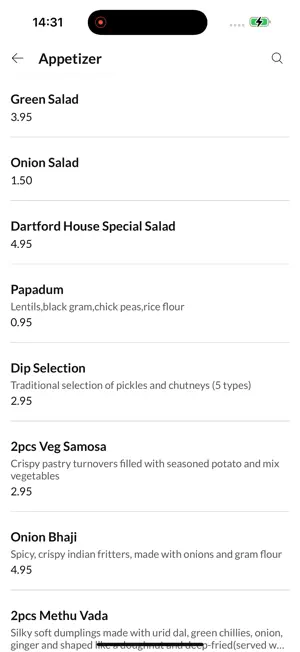 Dartford Dosa House screenshot 3