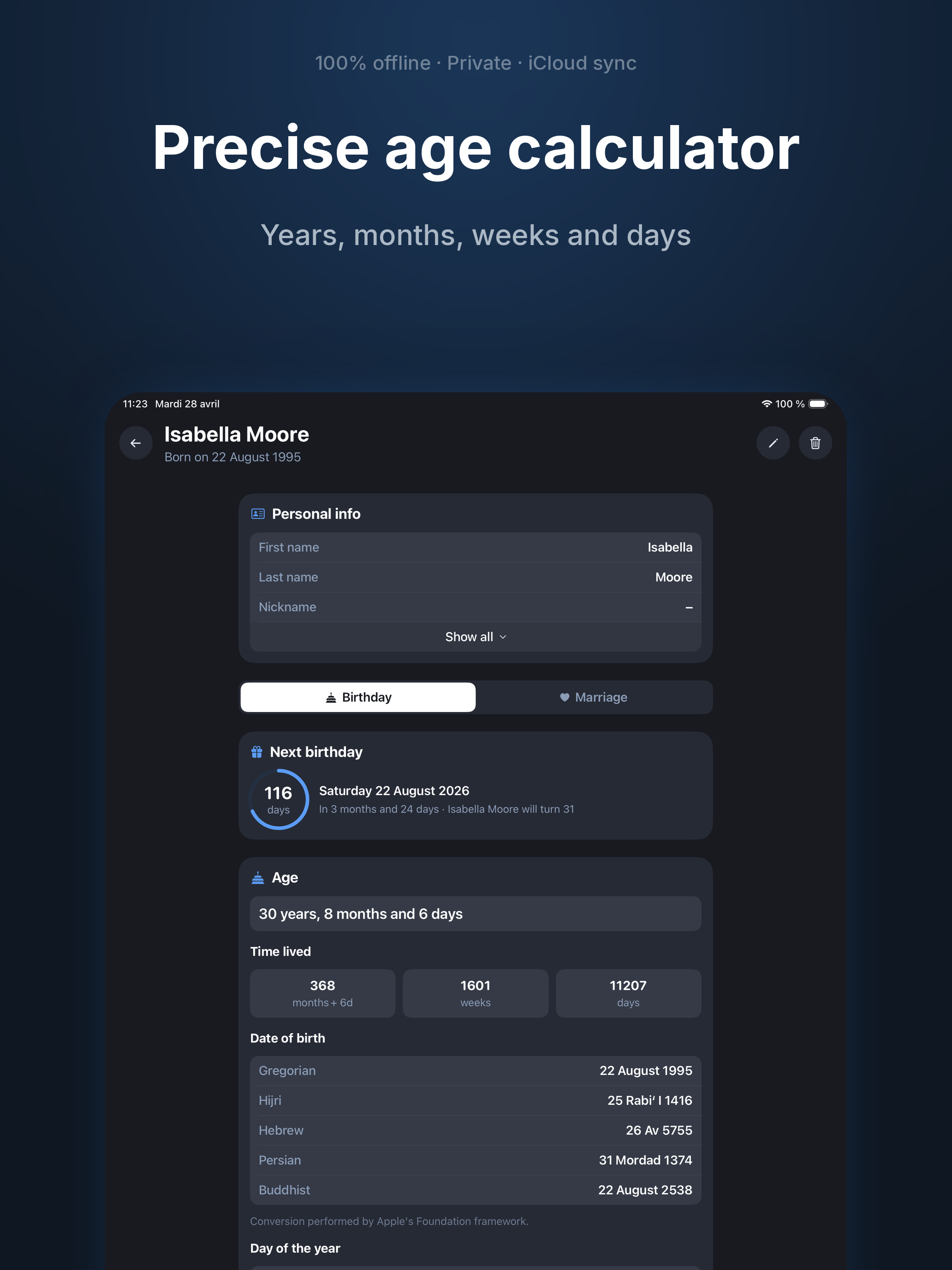 DMB: Birthdays Reminder & Age
