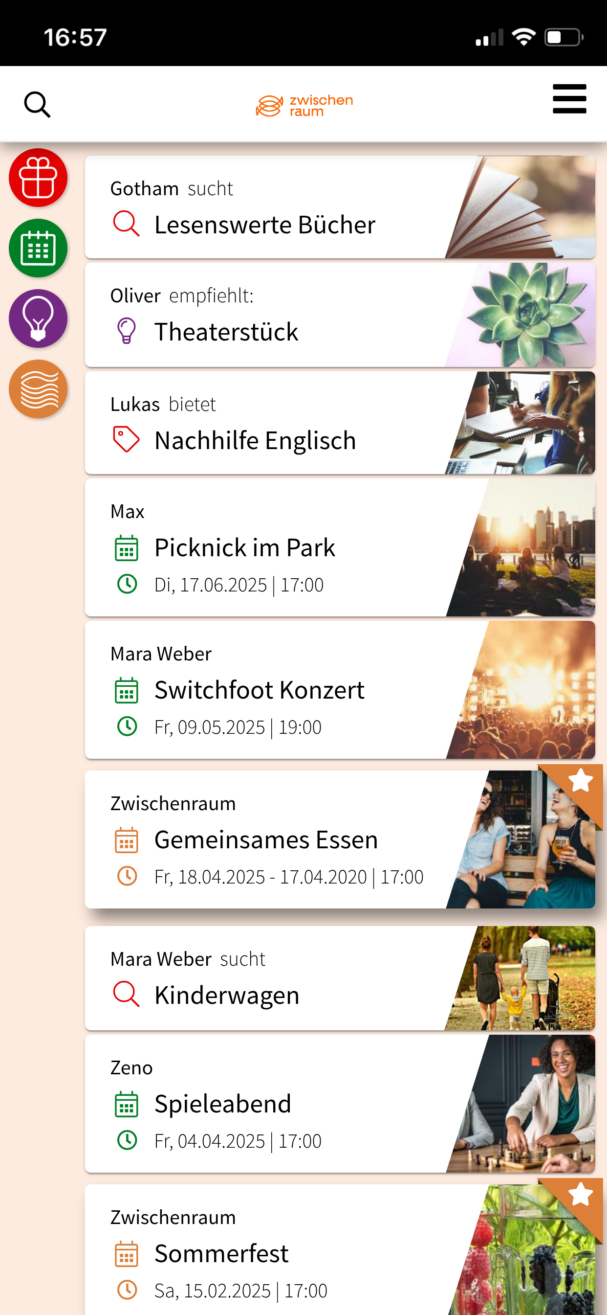 Zwischenraum screenshot 2