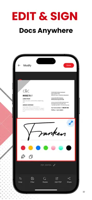 iScan: PDF Scanner & Editor screenshot 2