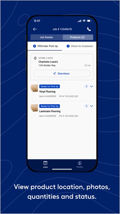 Lowe's Provider Screenshot