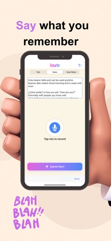 Blurtr: Study & Blurt screenshot
