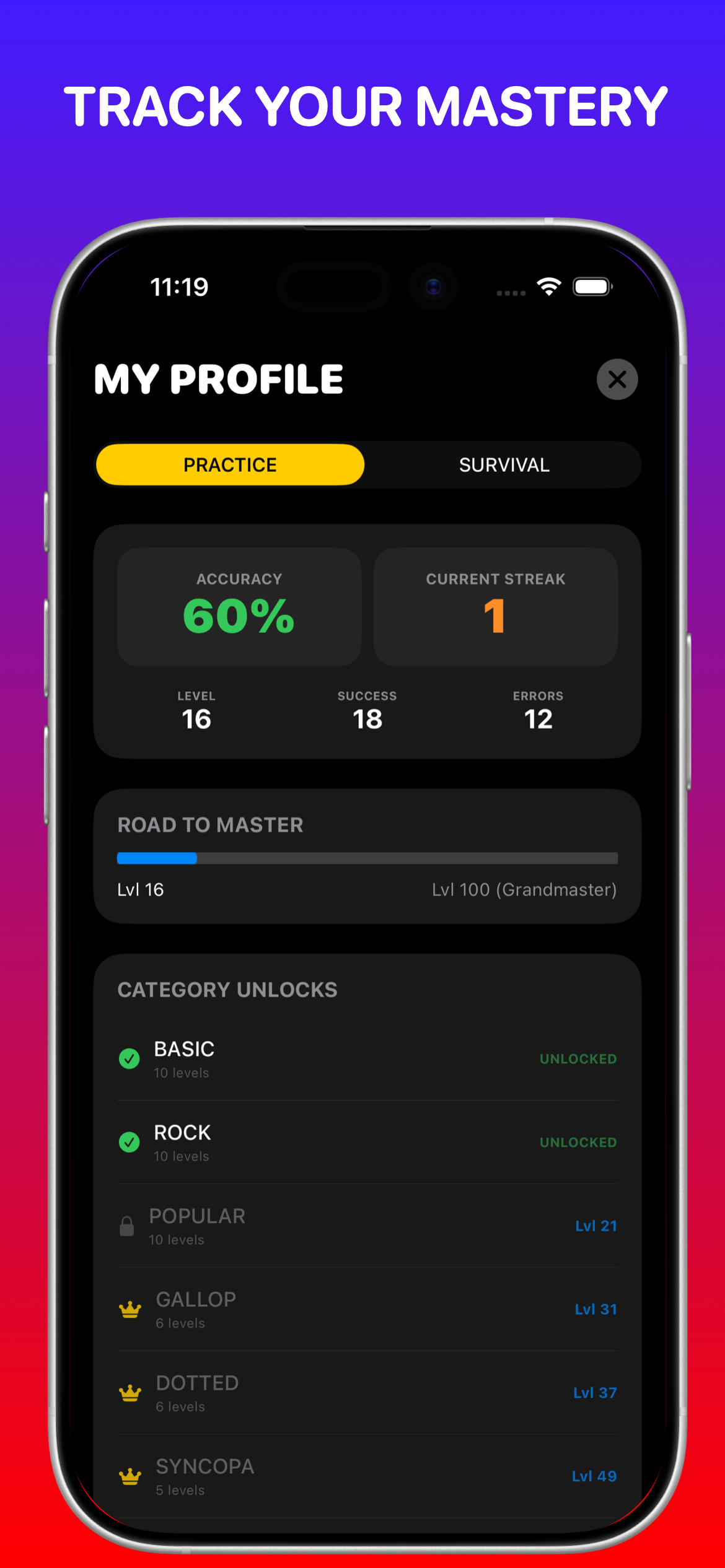 Taptum: Rhythm Ear Training