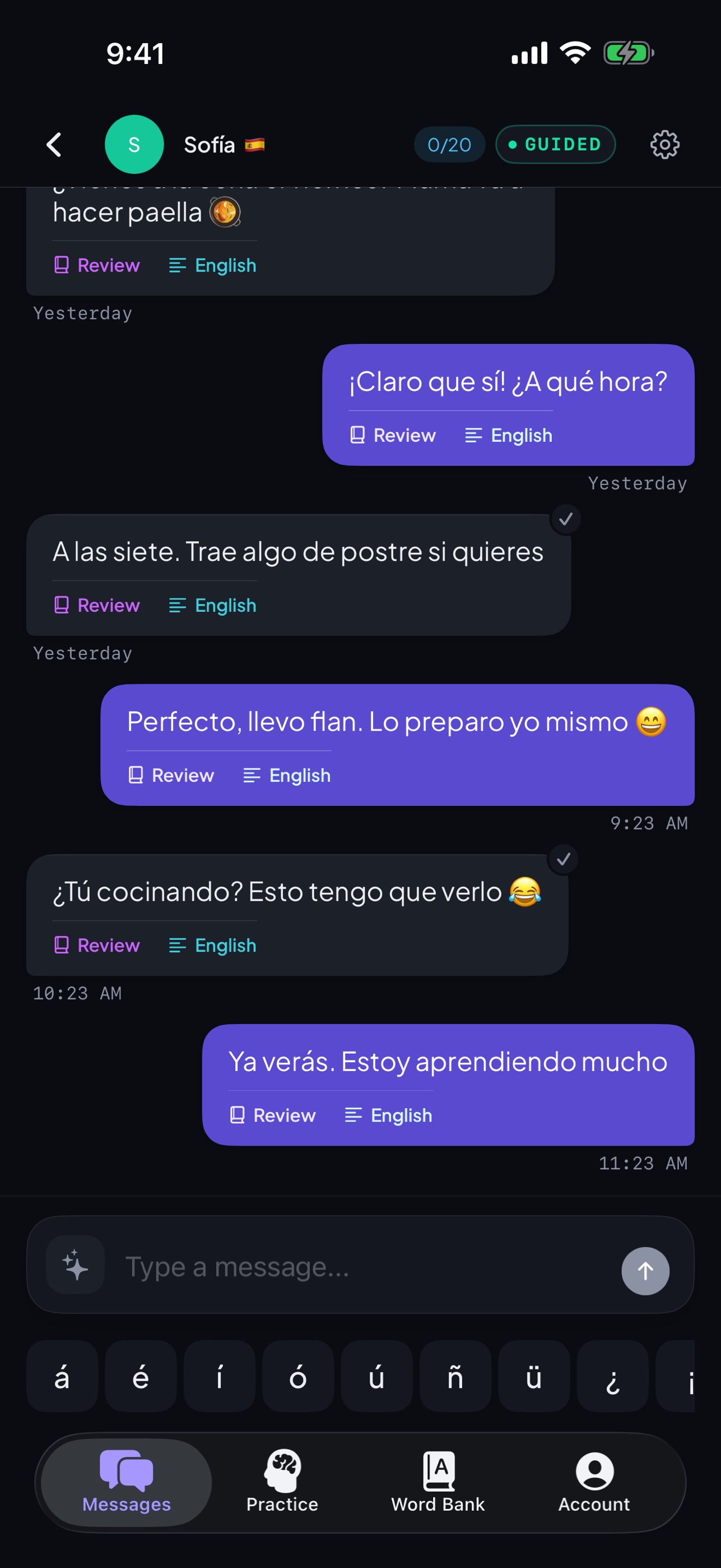 Screenshot 4 of BiloChat: Bilingual Chat Coach