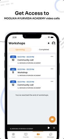 MOOLIKA AYURVEDA ACADEMY iPhone screenshot