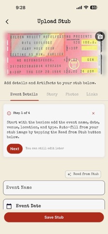 Turnstile Stubs Screenshot 3 of 5