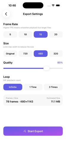 GIFMaker Pro Mo Screenshot 3 of 5