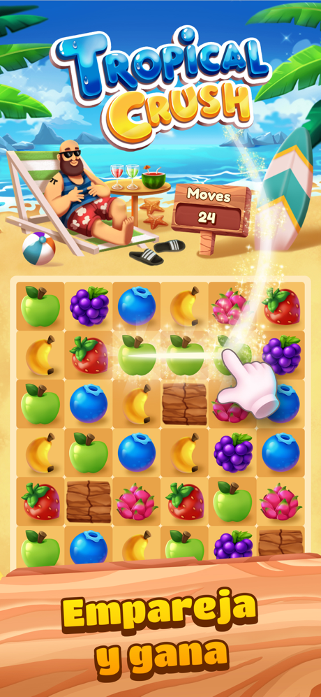 Tropical Crush: Juega y Gana screenshot 2