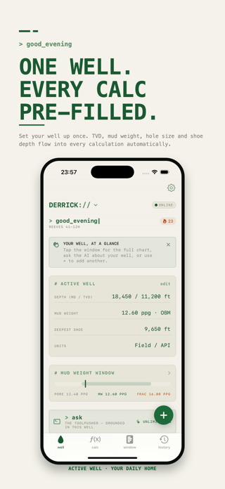 Drilling Calculator for Rigs Screenshot 2 of 10