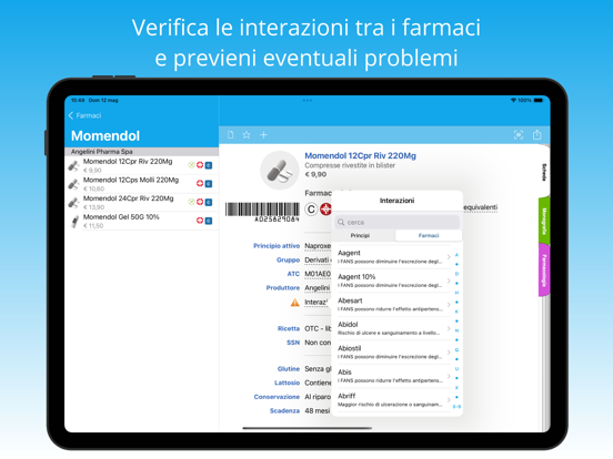 iFarmaci iPad screenshot 4 - Medical app