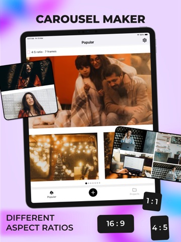 FlowGrid: Seamless Carousel iPad screenshot