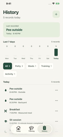 Puppy Schedule & Training iPhone screenshot