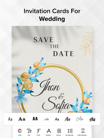 Invitation Maker : Invite Card iPad screenshot