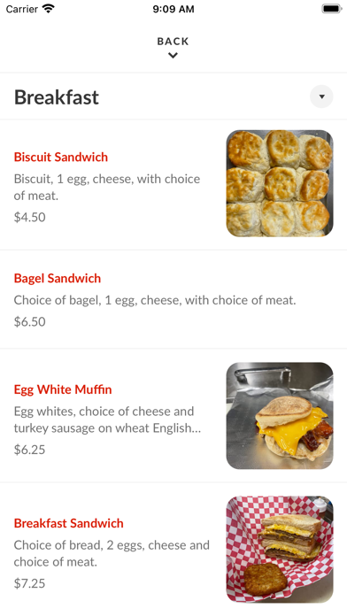 Not Just Franks Cafe iPhone screenshot 3 - Food & Drink app