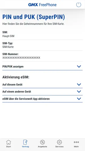 GMX FreePhone screenshot 2