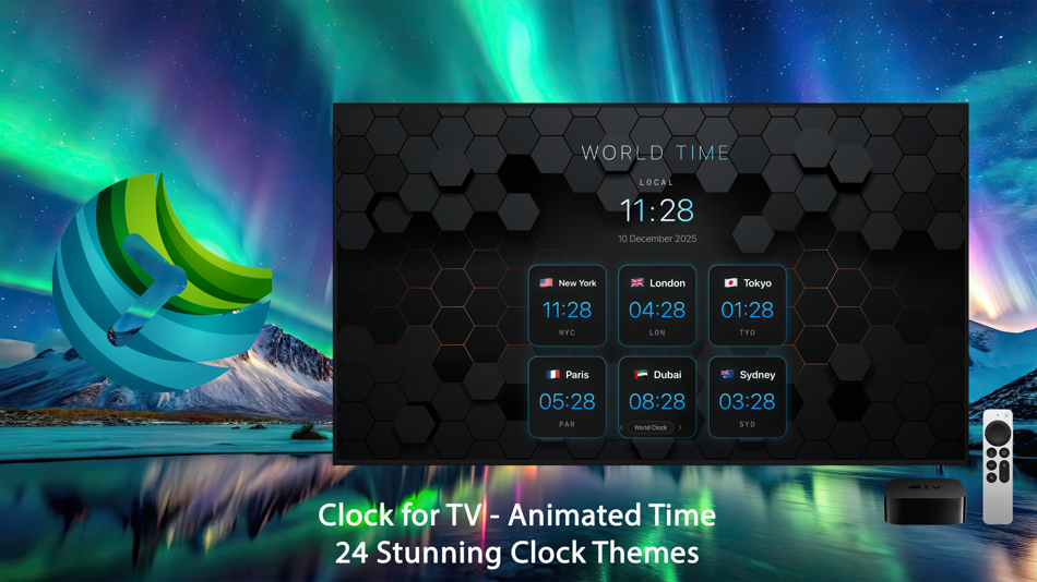 #1. Clock for TV - Animated Time (iOS) By: Igor Bidenko