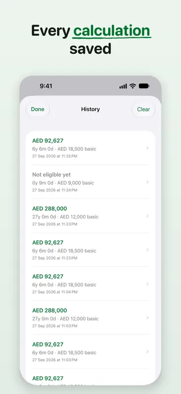 Gratuity Calculator : UAE screenshot 8 of 10