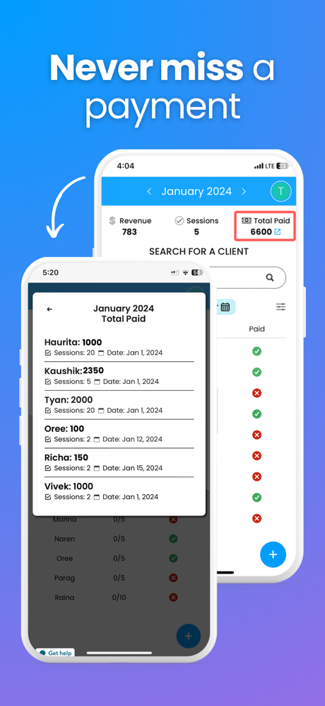 Client Progress Tracker EZbook screenshot 8