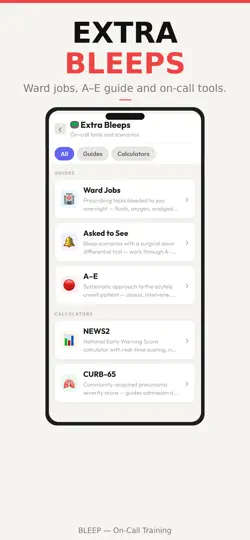 Screenshot von BLEEP - On-Call Trainer auf dem iPhone 5