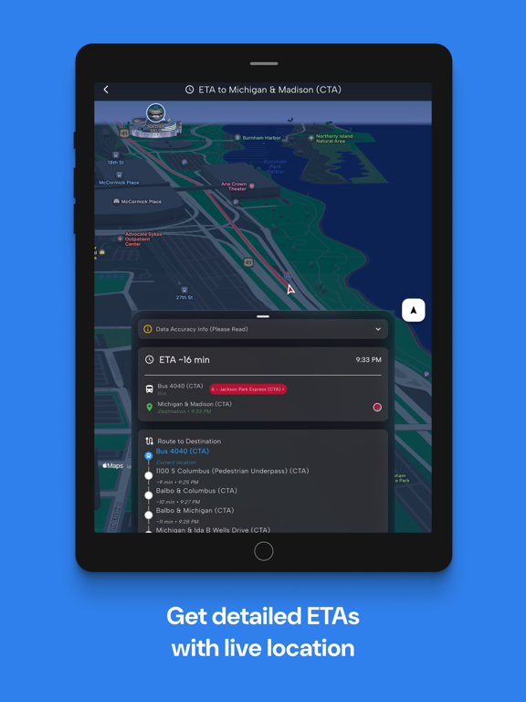 Destination Shuttle iPad screenshot 3 - Navigation app