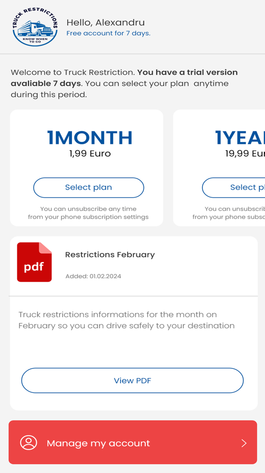 #1. Truck Restrictions (iOS) 由: Zenith Corp SRL