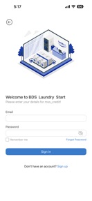 BDS Laundry Start screenshot